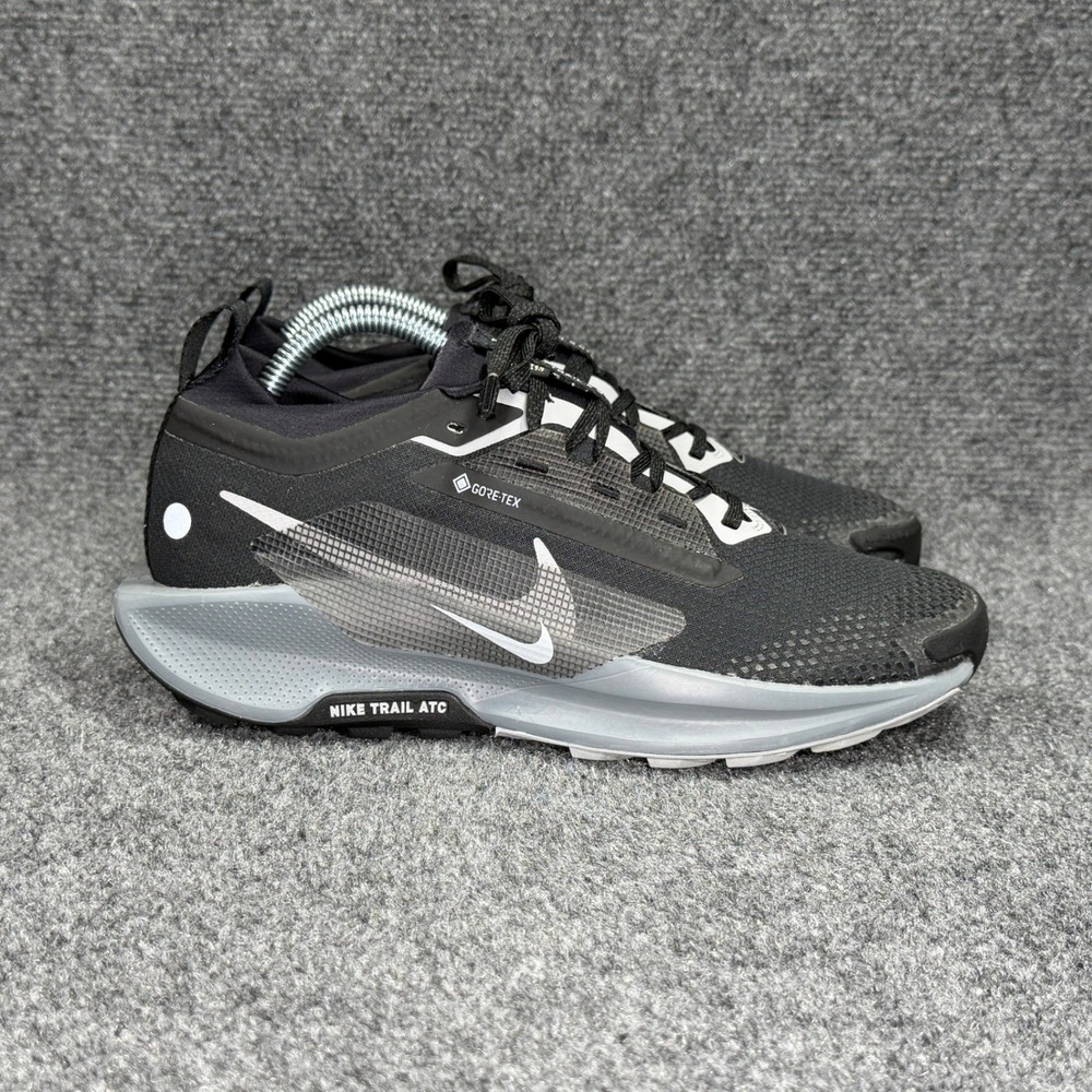 Nike Pegasus Trail 5 Gore-Tex Running Shoes Men's 7.5‎ Black Athletic Waterproof